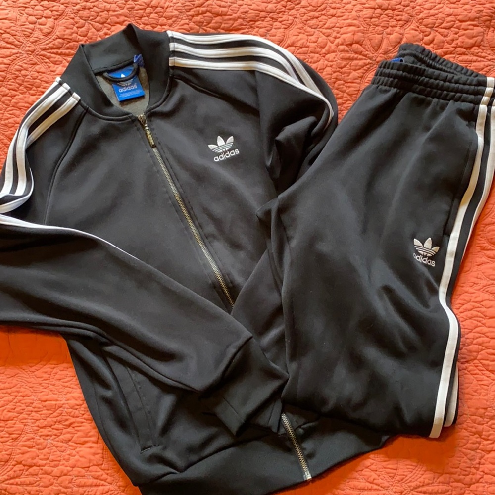 Adidas Three Stripe Track Suit Women’s Size Medium EUC